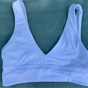 Lululemon Align V-Neck Bra Light Support - White A/B Cup - Size 8 Bralette
